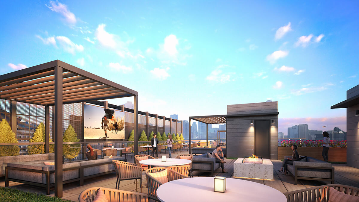 Roof Deck Rendering Tech Office Spaces Tech Office Spaces